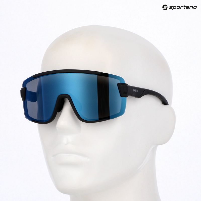 Slnečné okuliare Smith Wildcat matte black/chrp polarized blue mirror/clear 5