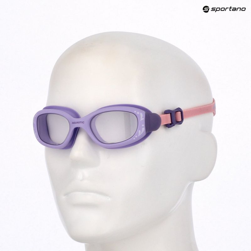Detské plavecké okuliare AQUASTIC Spinny purple 13