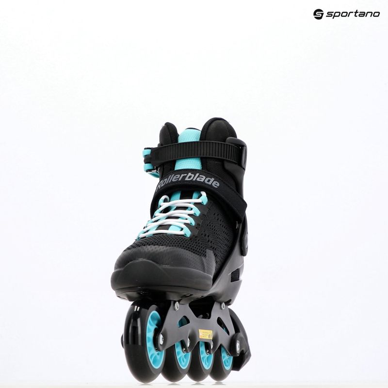 Dámske kolieskové korčule Rollerblade Sirio 80 W black/teal blue 10