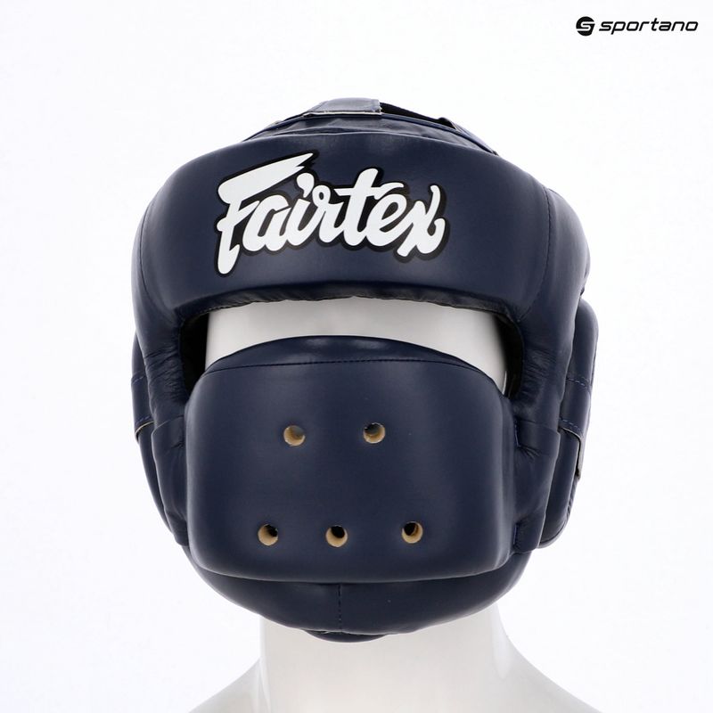 Boxerská prilba Fairtex Full Face Protector blue 6