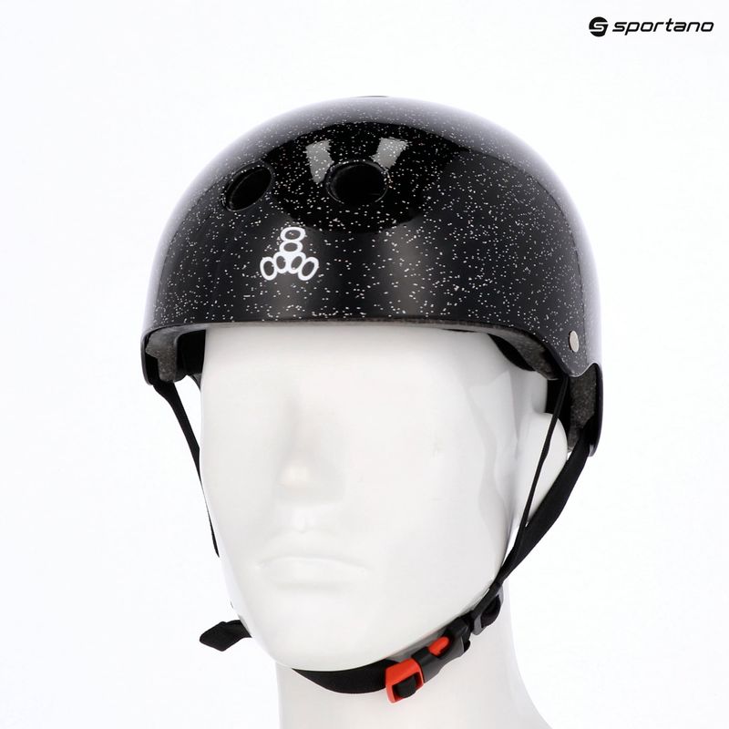 Prilba Triple Eight The Certified Sweatsaver black glitter 5