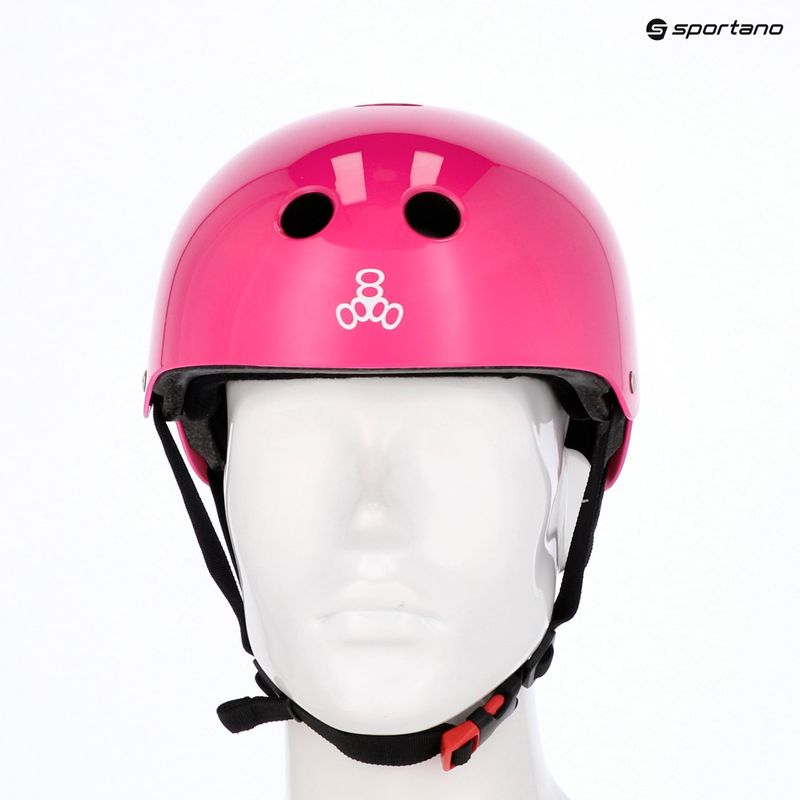 Prilba Triple Eight The Certified Sweatsaver pink glossy 6