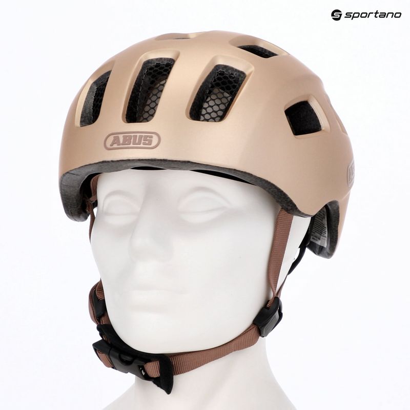 Detská cyklistická prilba ABUS Youn-I 2.0 champagne gold 16