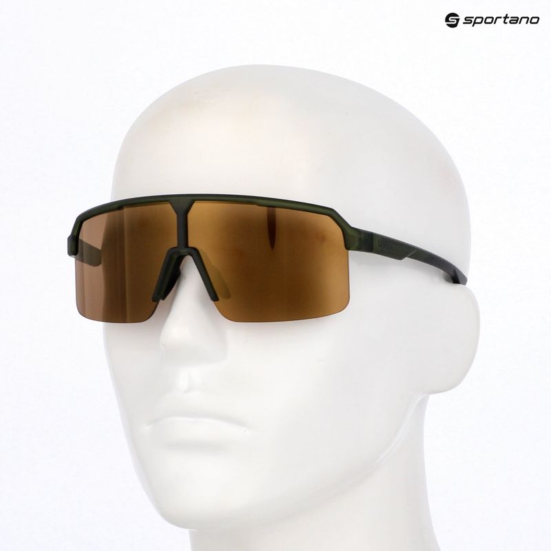 Slnečné okuliare UVEX Ramp olive matt/mirror gold 7