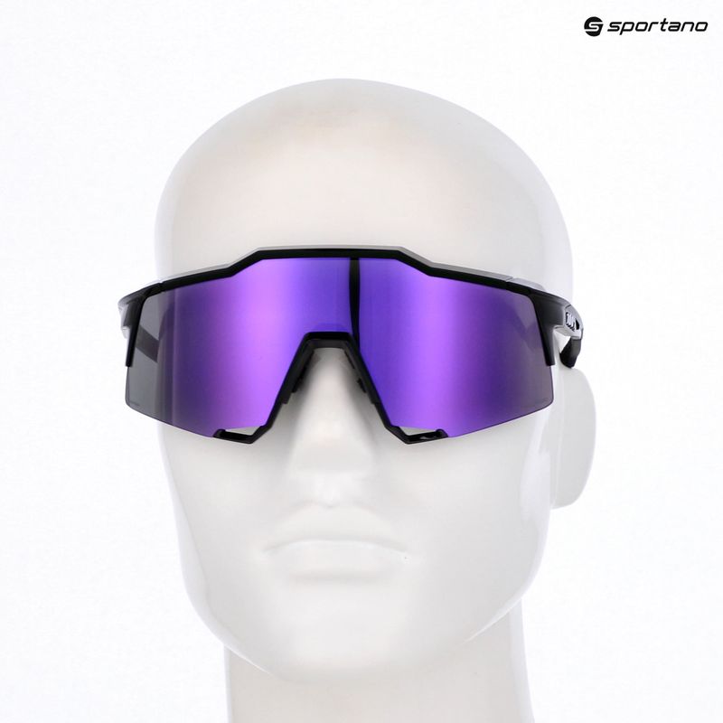Slnečné okuliare 100% Speedcraft polished black/hiper polarized lavender mirror 6