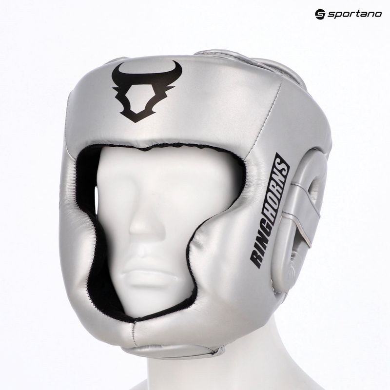 Boxerská prilba Venum Ringhorns Charger Headgear silver/black 8