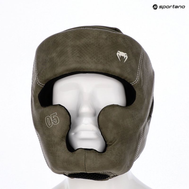 Boxerská prilba Venum Impact Evo Scales Headgear army green 14