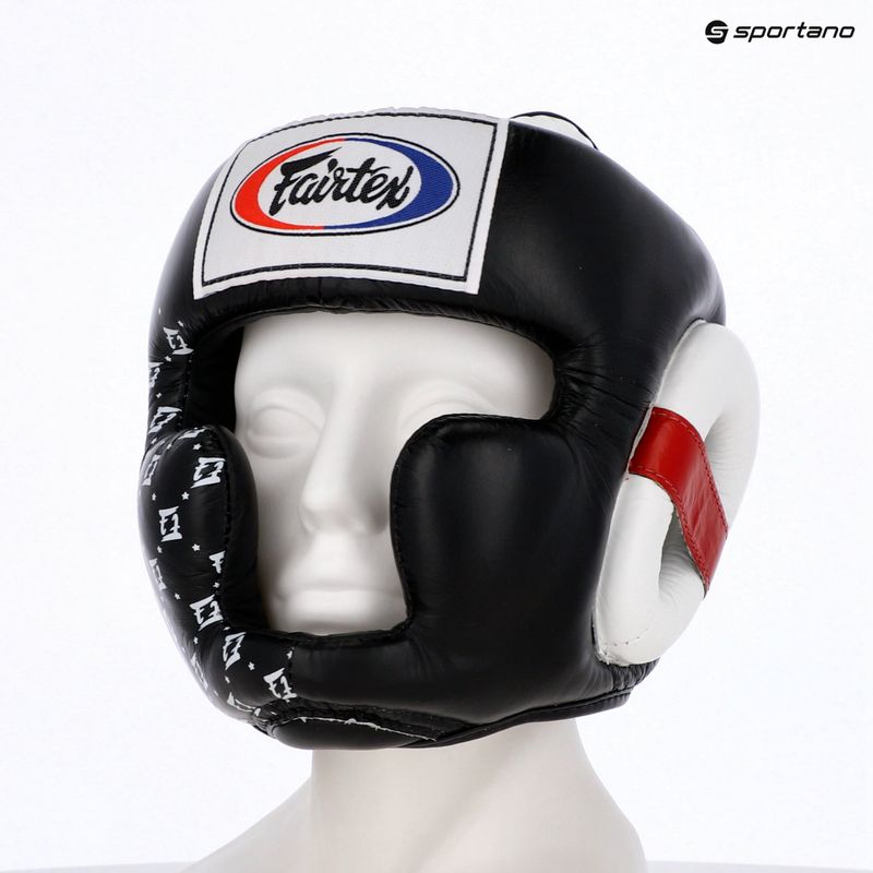 Boxerská prilba Fairtex Super Sparring black/white 6