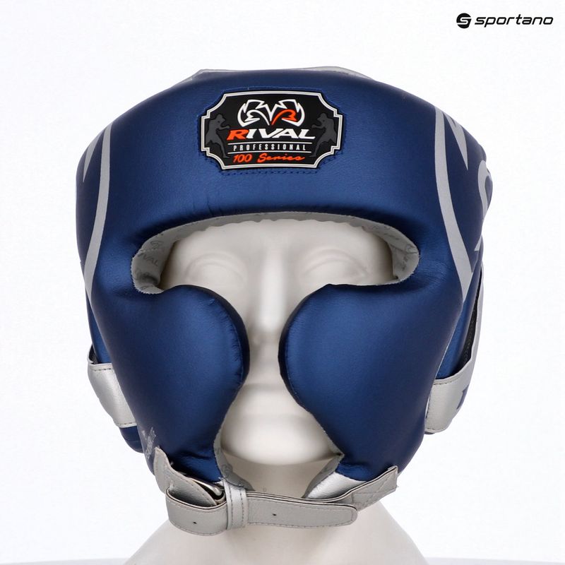 Boxerská prilba Rival RHG100 Professional Headgear blue/silver 6