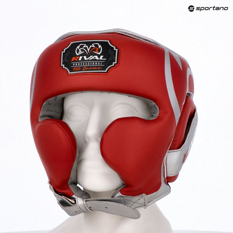 Boxerská prilba Rival RHG100 Professional Headgear red/silver/grey 6