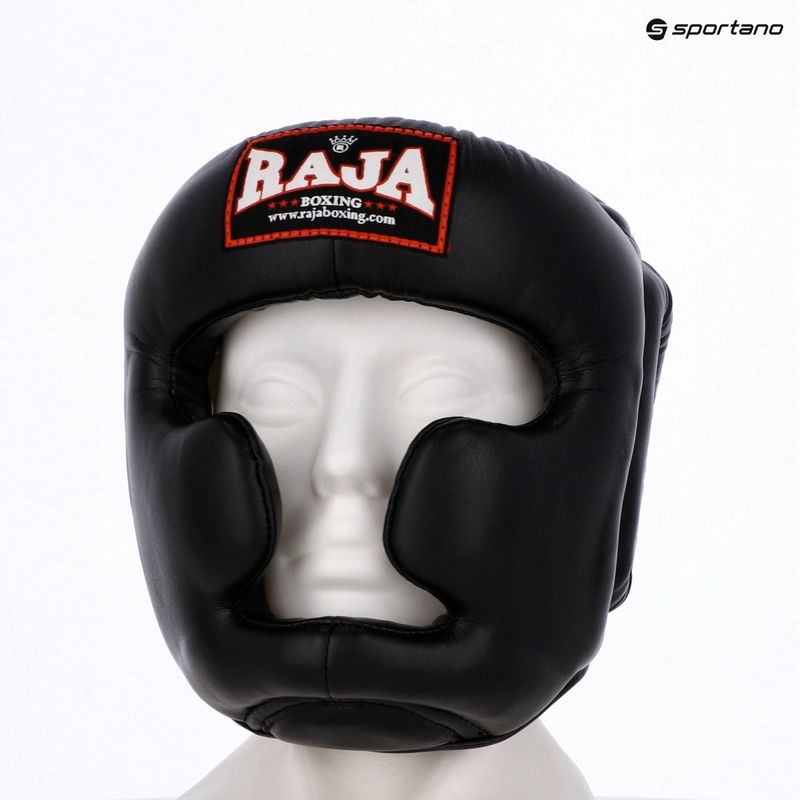 Boxerská prilba RAJA BOXING Semi Leather black 5