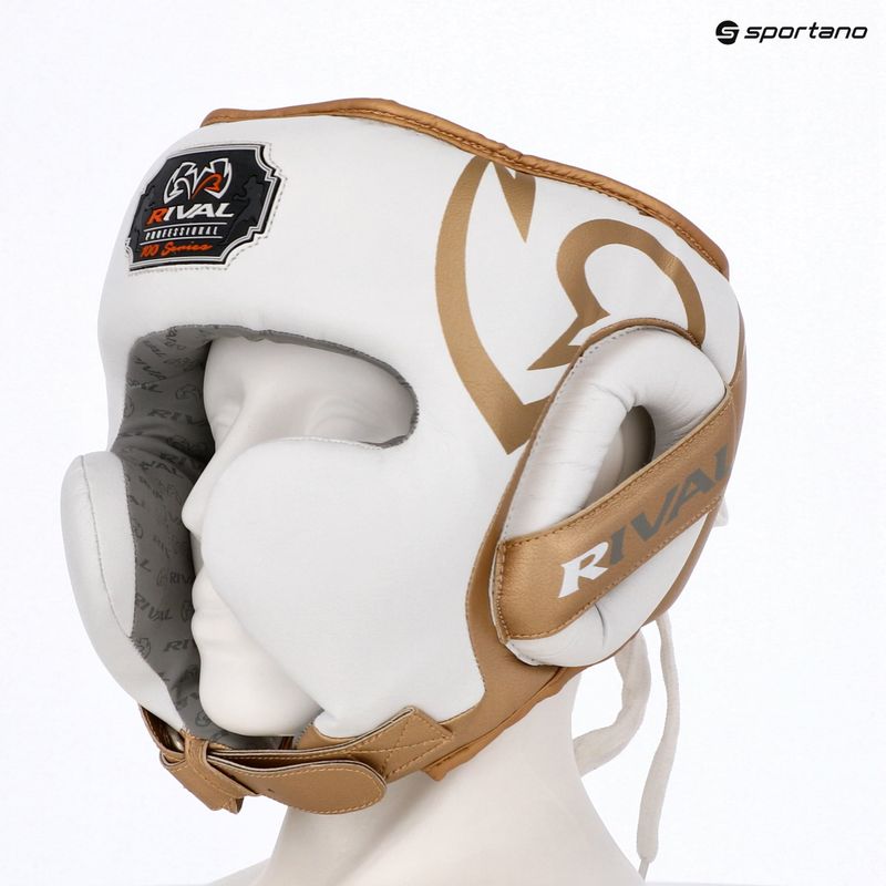 Boxerská prilba Rival RHG100 Professional Headgear white/gold 6