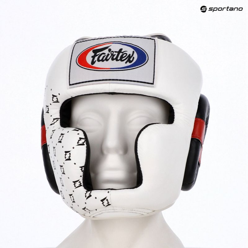 Boxerská prilba Fairtex Super Sparring white/black 6