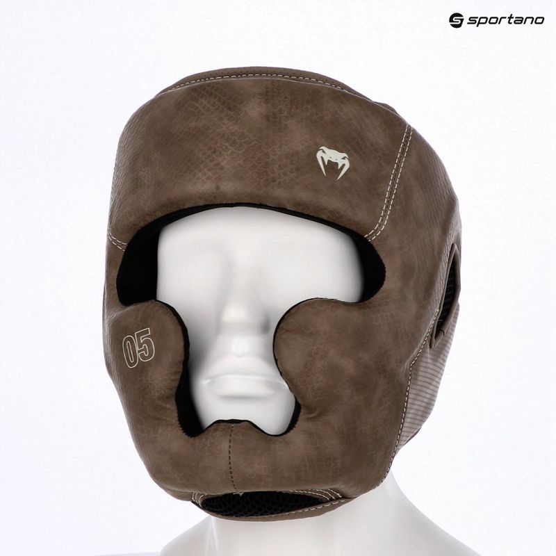 Boxerská prilba Venum Impact Evo Scales Headgear brown 8