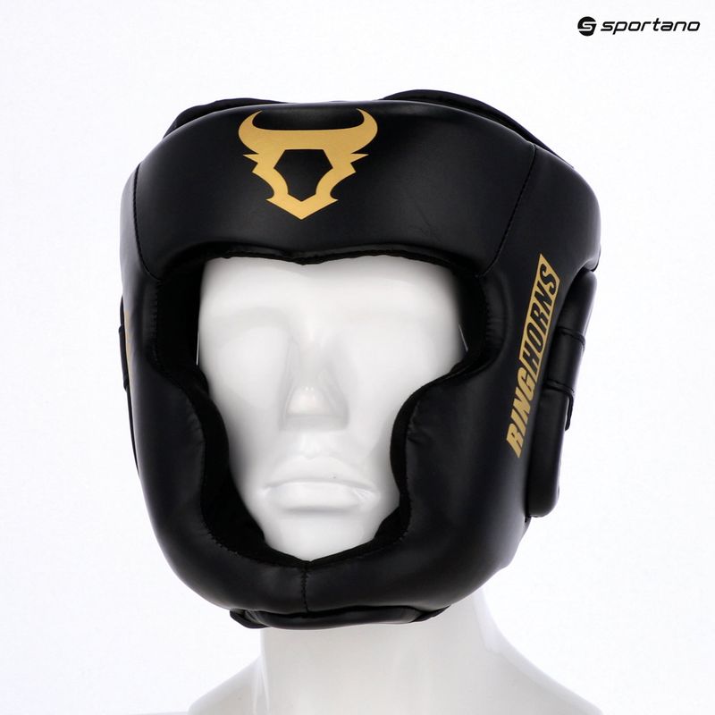 Boxerská prilba Venum Ringhorns Charger Headgear black/gold 8