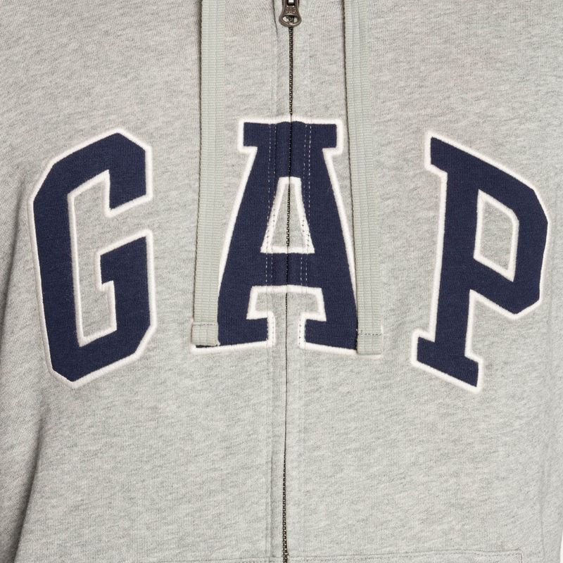 Pánska mikina GAP XLS FT Arch FZ HD b10 grey heather 4