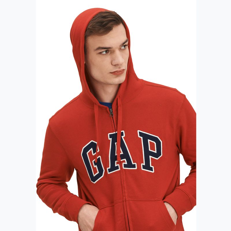 Pánska mikina GAP XLS FT Arch FZ HD lasalle red 4