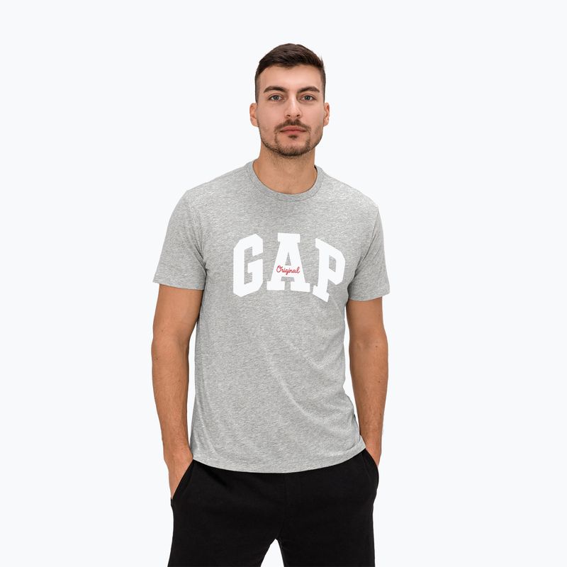 Pánske tričko GAP Logo Original T-shirt grey heather