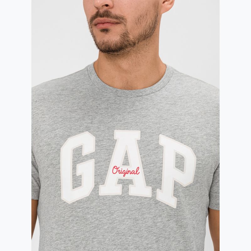 Pánske tričko GAP Logo Original T-shirt grey heather 4