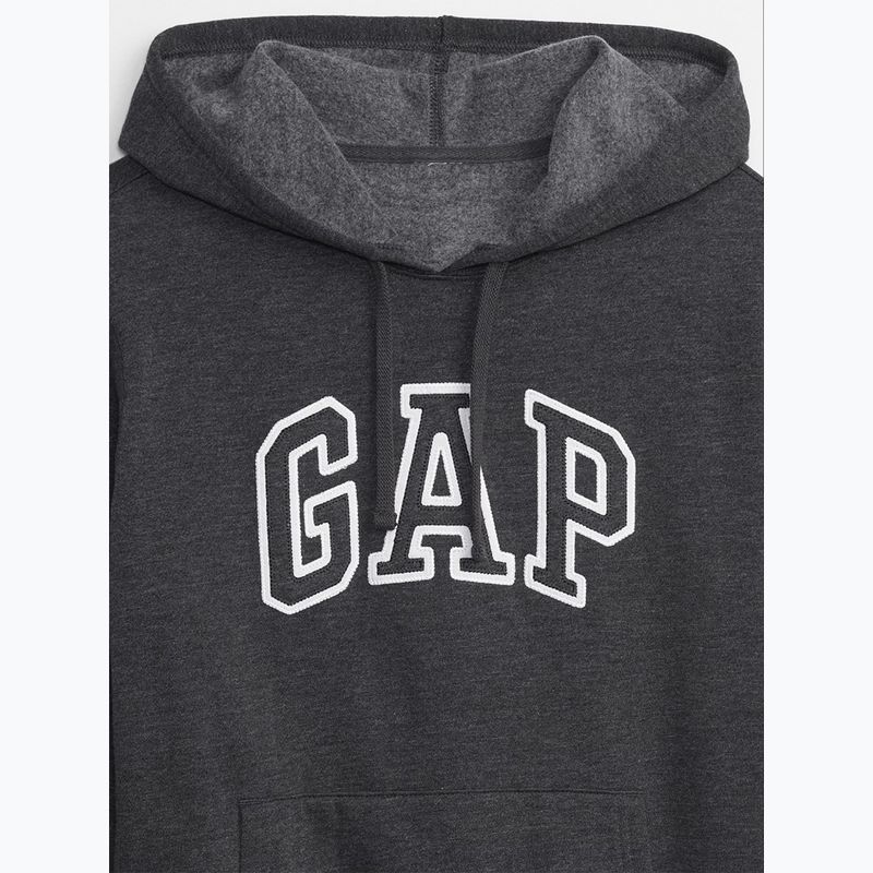 Dámska mikina GAP V-Gap Heritage PO HD charcoal heather 2