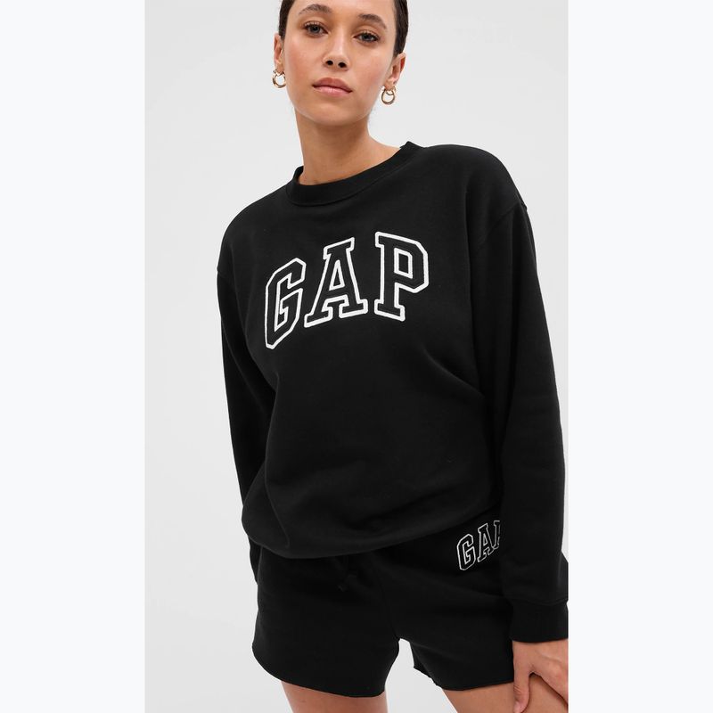 Dámska mikina GAP V-Gap Heritage Crew true black 3