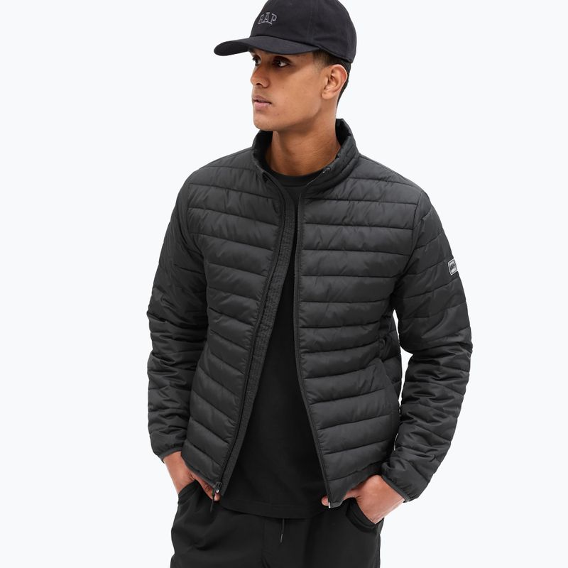 Pánska bunda GAP V-Frch Logo LTWT Puffer jacket true black
