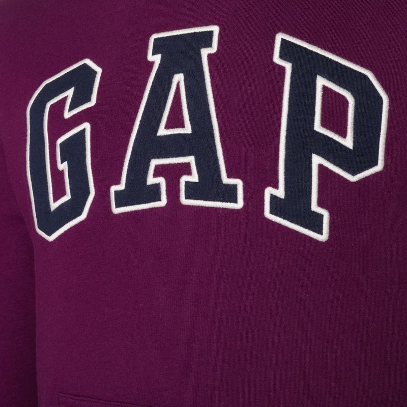 Pánska mikina GAP V-Heritage Logo PO SNL beach plum 4