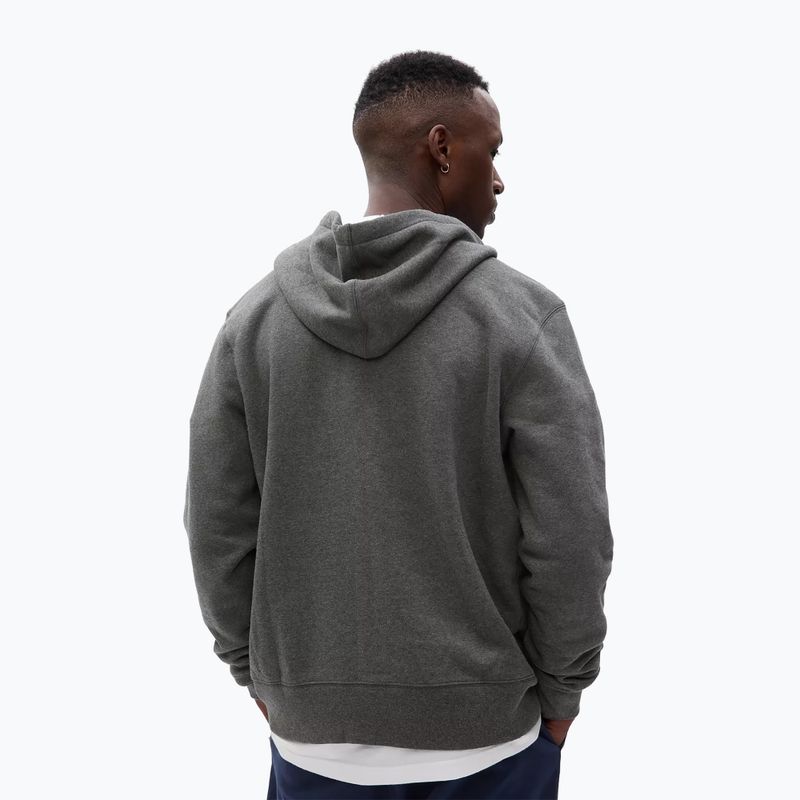 Pánska mikina GAP Fullzip Logo Hoodie heather grey 3