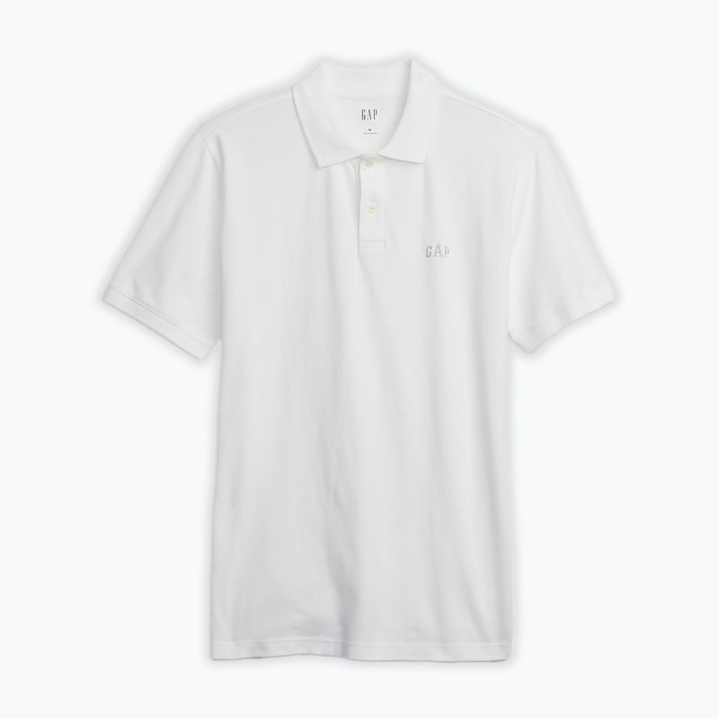 Pánske polo tričko GAP Logo Pique optic white