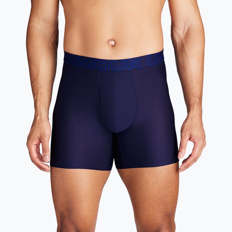 Pánske boxerky Under Armour Perf Tech Mesh 6in 3 páry midnight navy 6
