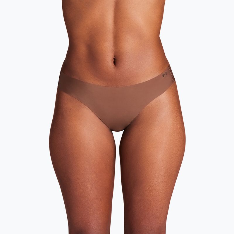 Dámske tanga Under Armour Pure Stretch Ns Thong 3 páry hue 625
