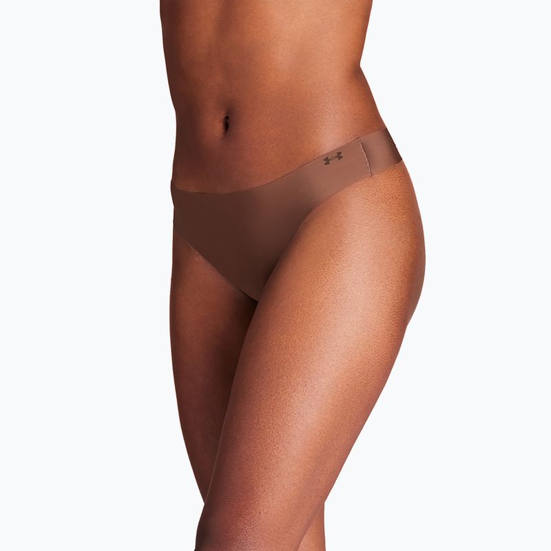 Dámske tanga Under Armour Pure Stretch Ns Thong 3 páry hue 625 2