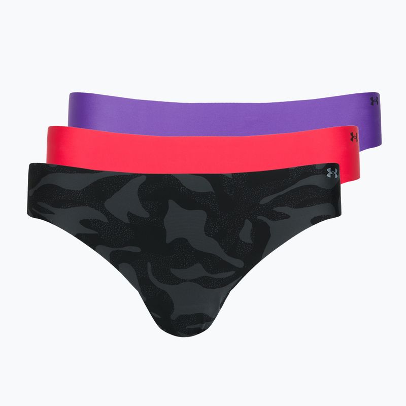 Dámske nohavičky Under Armour Pure Stretch Ns Thong, 3 páry, kvet multicolor