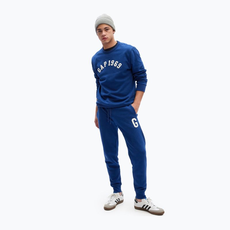 Pánske nohavice GAP 1969 Logo Jogger pangae blue 5