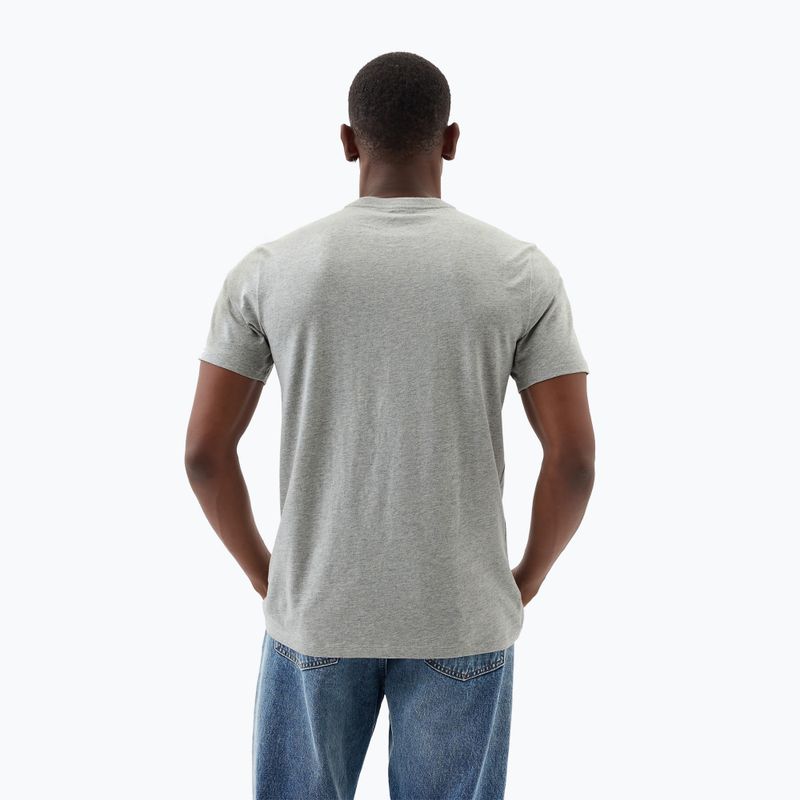 Pánske tričko GAP Soft Basic Logo heather grey 3