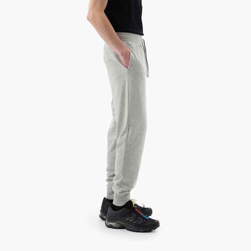 Pánske nohavice GAP Heritage French Terry Loggo Jogger light heather grey 4