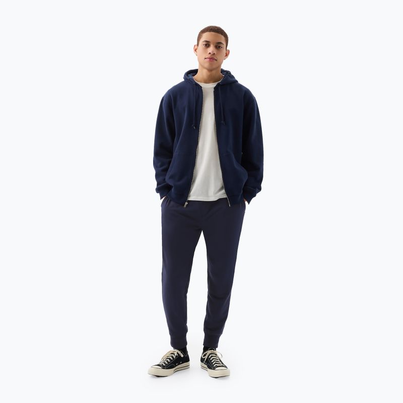 Pánske nohavice GAP Heritage French Terry Loggo Jogger blue navy 2