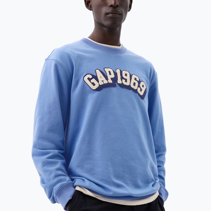 Pánska mikina GAP Logo 1969 Crewneck cabana blue 3