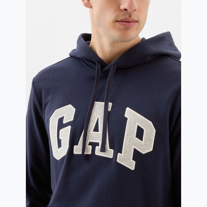 Pánska mikina GAP Heritage French Terry Logo blue navy 4