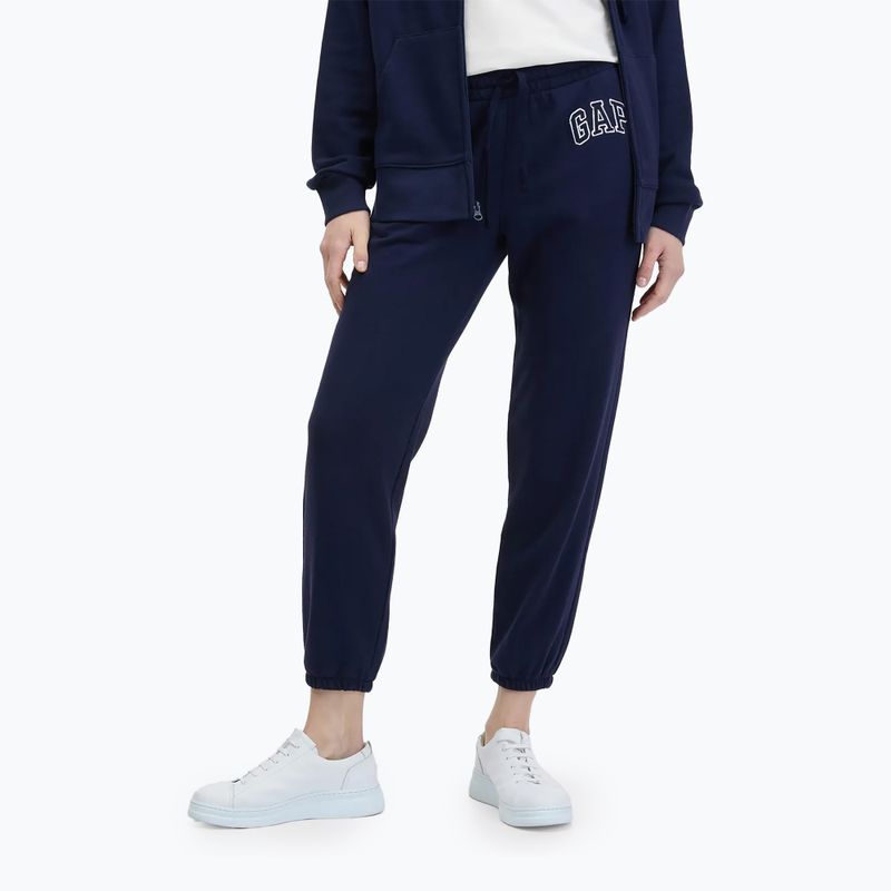 Dámske nohavice GAP French Logo Jogger navy