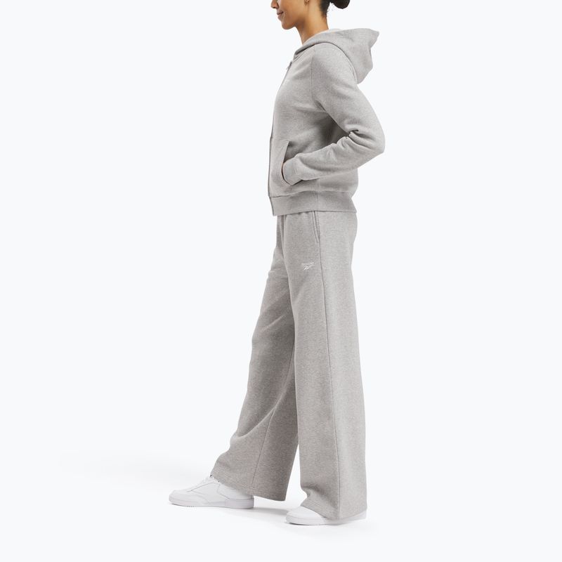 Dámske tepláky Reebok Identity Small Logo Fleece WIde Leg medium grey heather 2