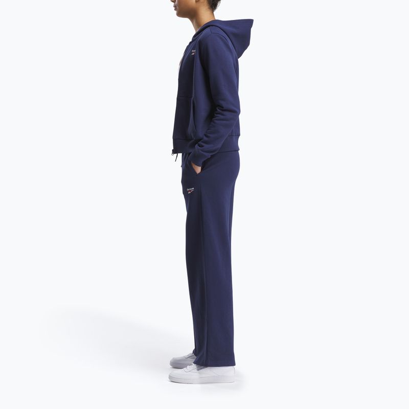 Dámske nohavice Reebok Identity Small Logo Fleece WIde Leg vector navy 2