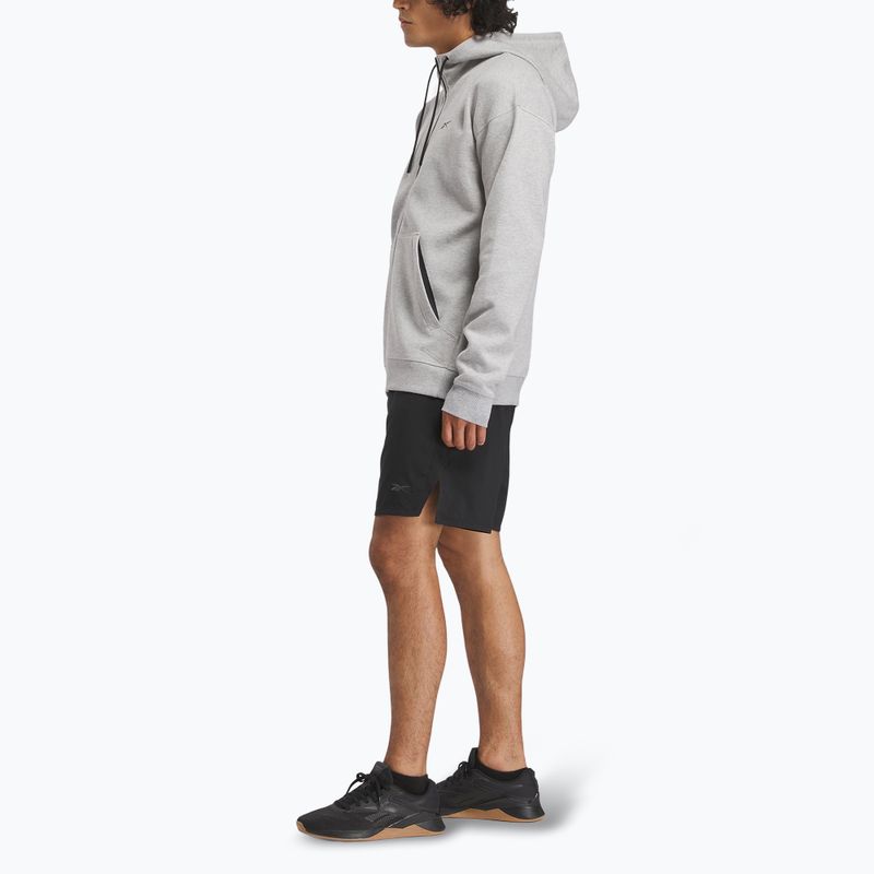 Pánska mikina Reebok Athlete Full Zip medium grey heather 2