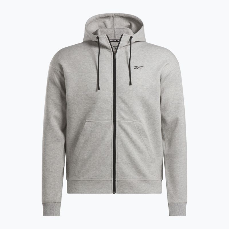 Pánska mikina Reebok Athlete Full Zip medium grey heather 4