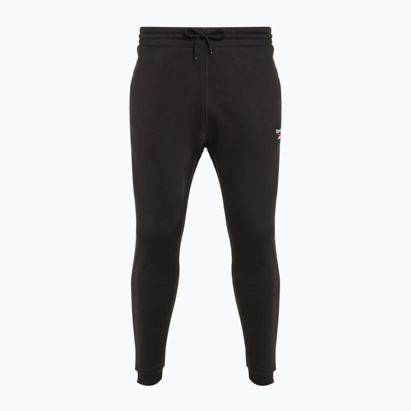 Reebok Identity Small Logo Fleece Jogger nohavice čierna/biela/vektorová červená