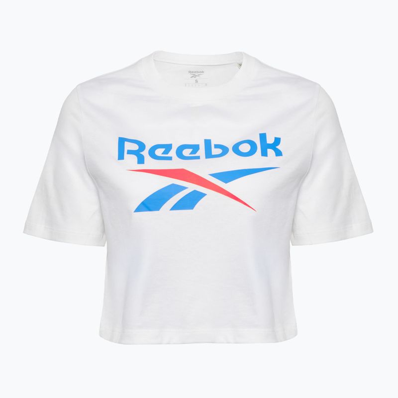 Dámske tričko Reebok Identity Big Logo Crop Tee recovery blue