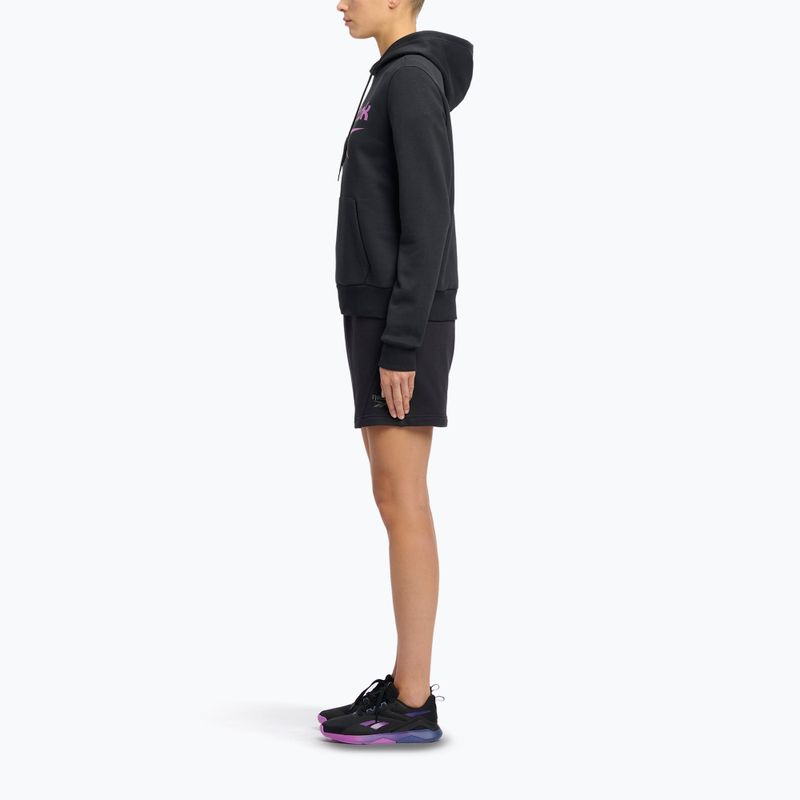 Dámska mikina Reebok Identity Big Logo Fleece black/purple rave/electric amber 2