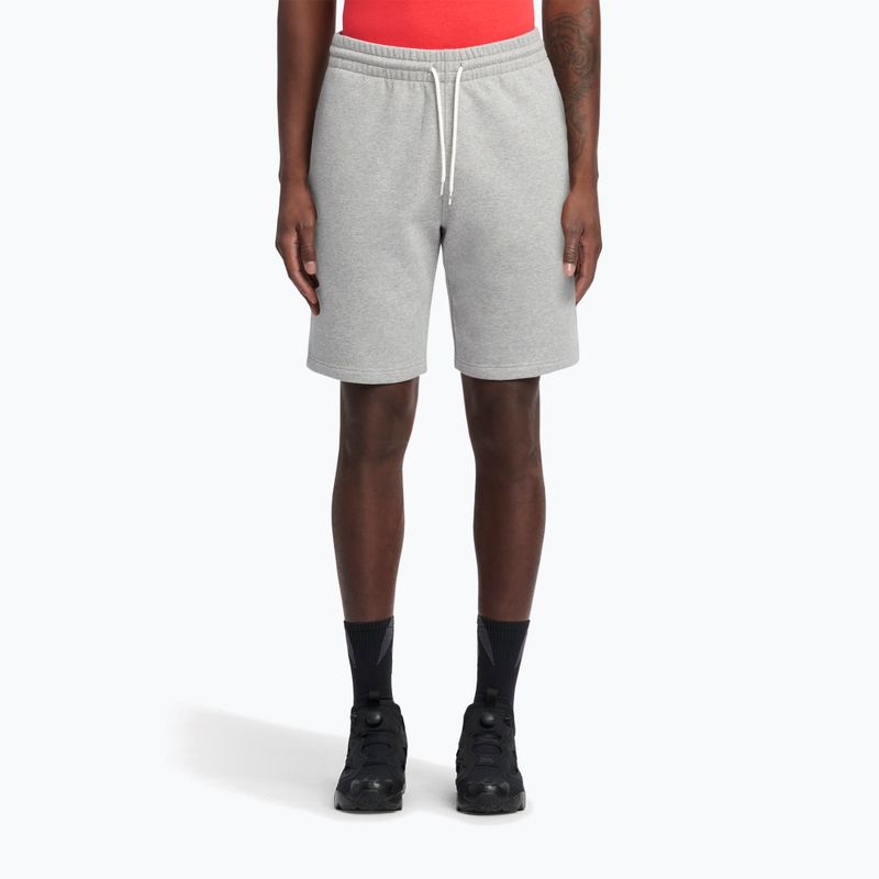Pánske tréningové šortky Reebok Identity Small Logo Fleece medium grey heather/vector red