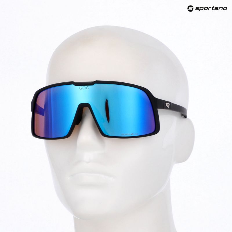Slnečné okuliare GOG Kari matt black/reflex white/blue 5