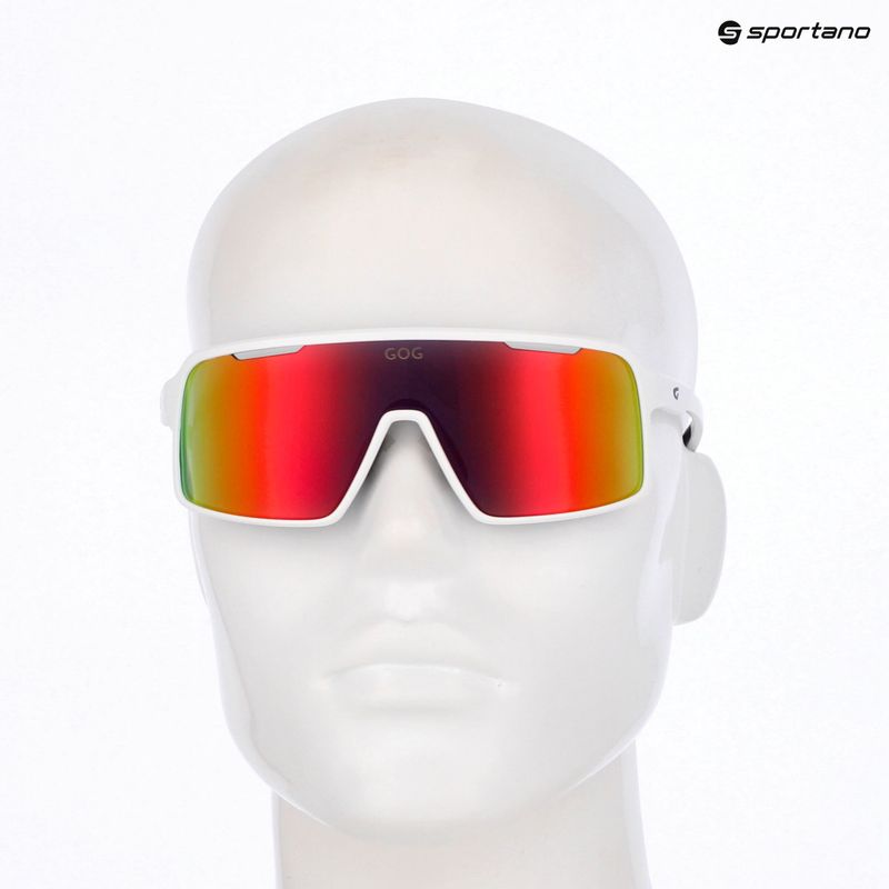 Slnečné okuliare GOG Enki matt white/black reflex black/red 5